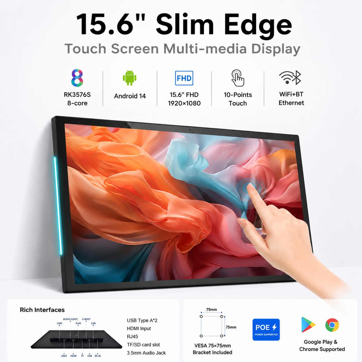 Home Bar Android - 15 Inch 16:10 Wall Mount Android