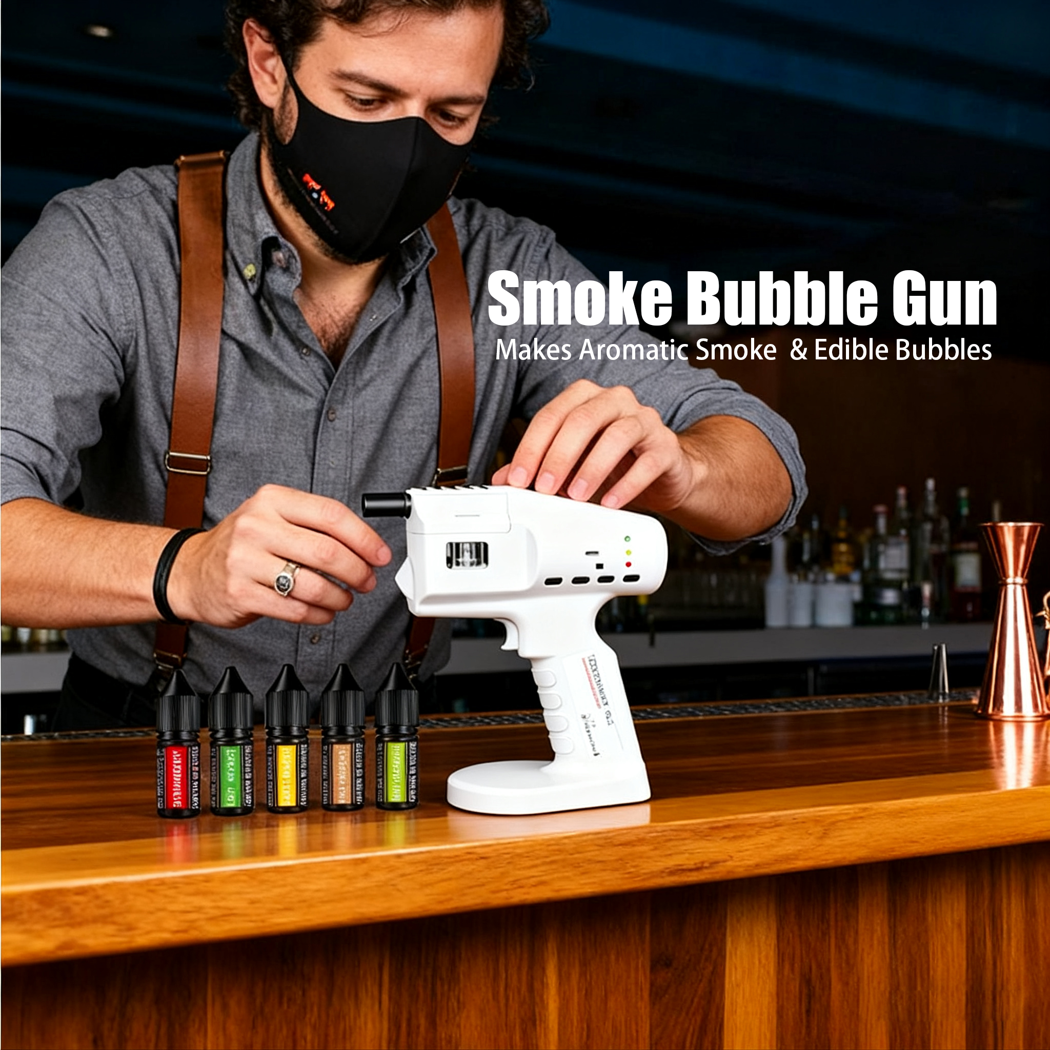 Smoking Gun Kit - Portable Vapour Blaster Kit - Cocktail