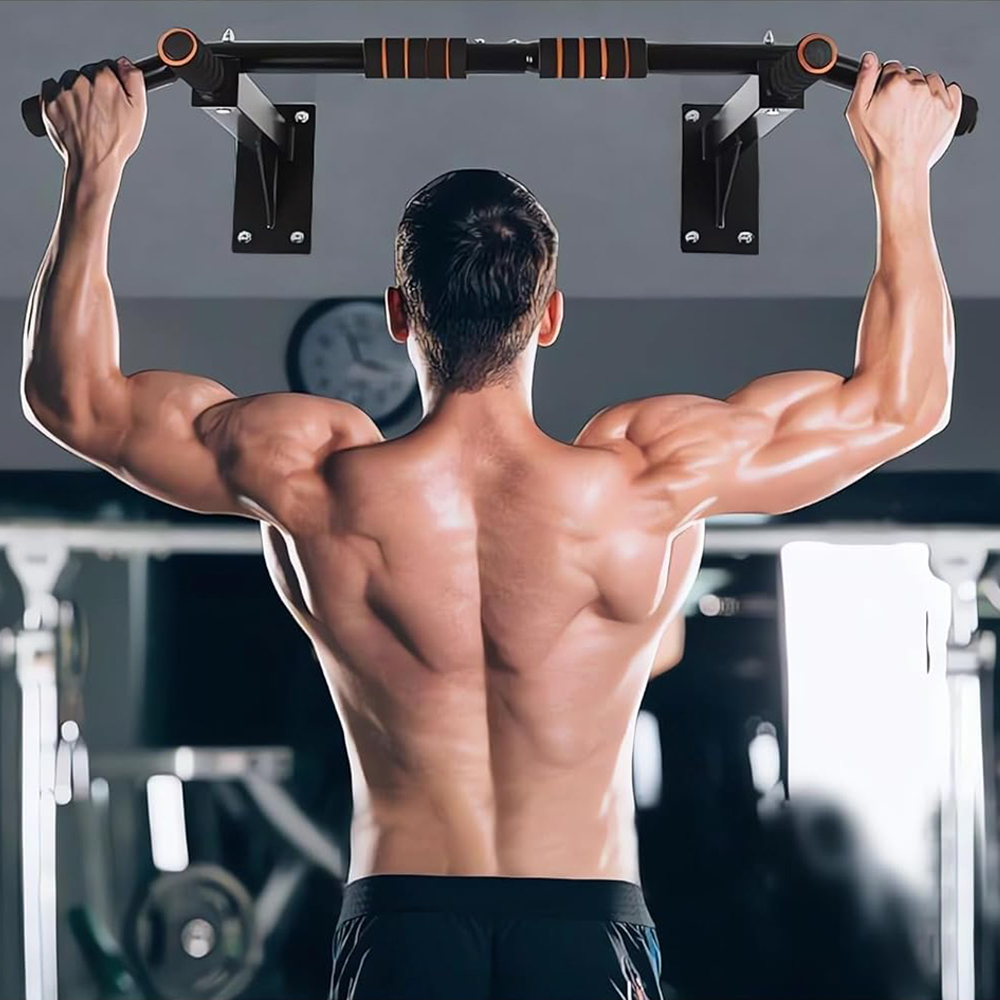 Home Bar And Gym - Adjustable Steel Frame Bar Home Gym