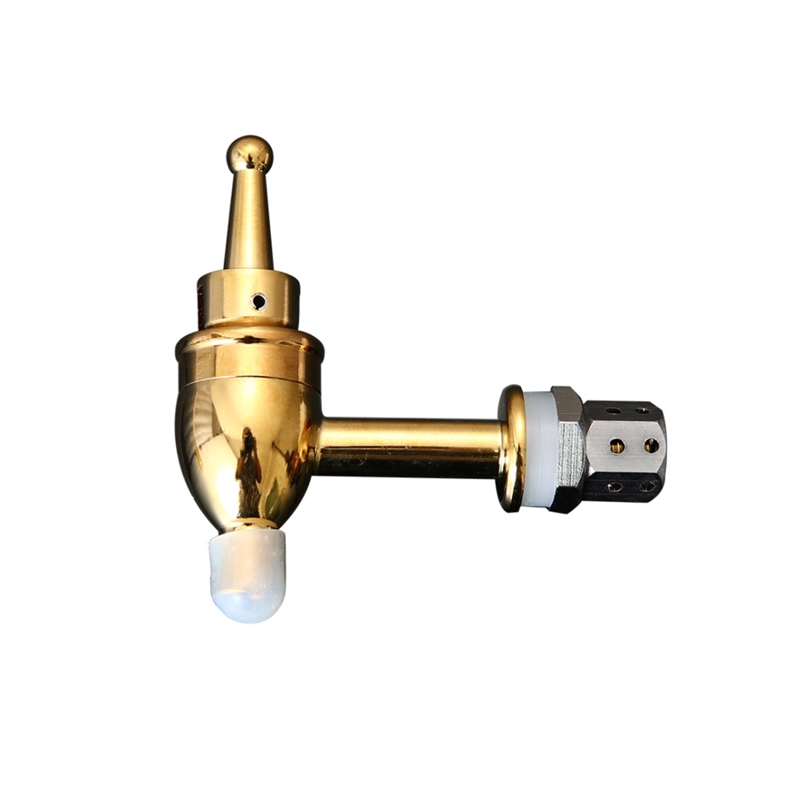 Home Bar And Fridge - Copper Wine Barrel Spigot Beverage Bar
