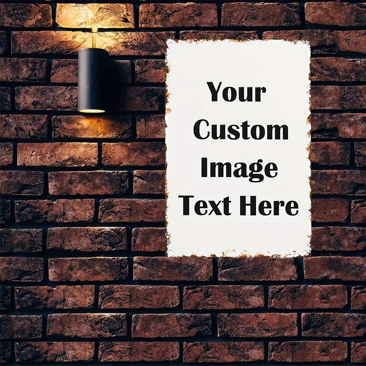 Home Bar Accessories - Custom Photo & Text Tin Sign