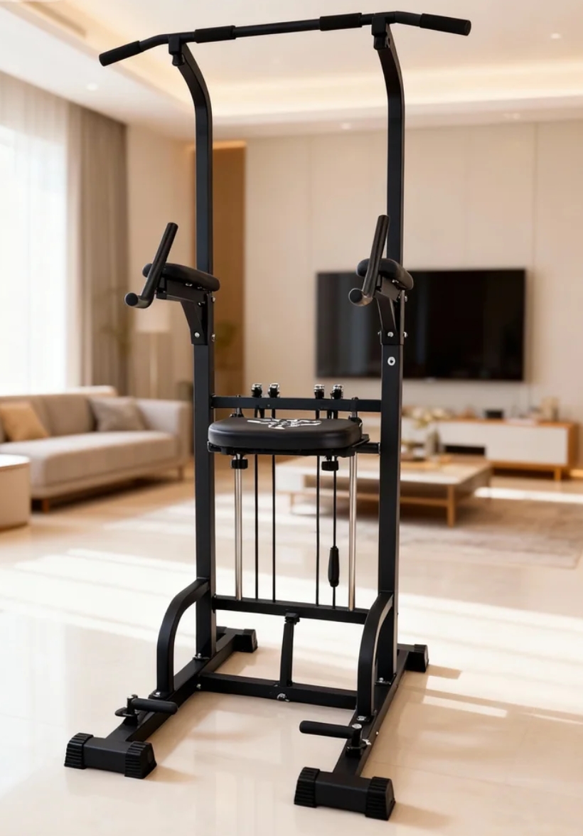 Home Bar And Gym - Power Tower Pull-Up Dip Station 450LBS