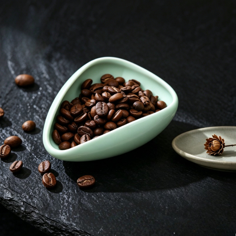 Home Bar Accessories - multicolour Coffee Bean Plate Coffee Measuring