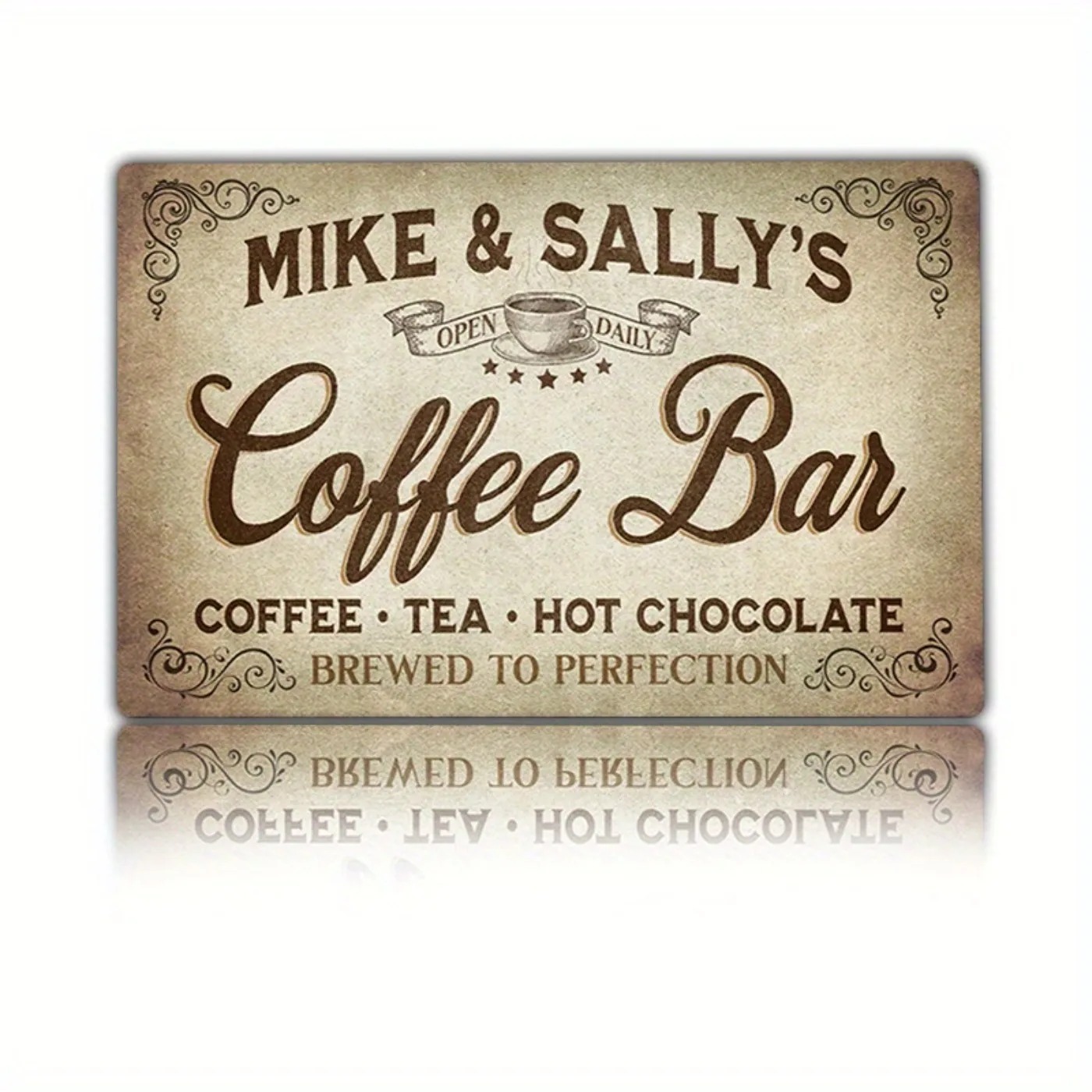 Home Bar And Coffee - 1PC Personalized Vintage Coffee Bar Metal