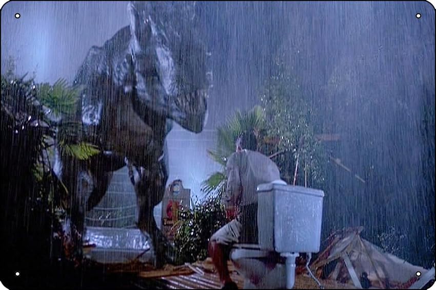 Home Bar And Kitchen - The Jurassic Funny Bathroom Photographic Print