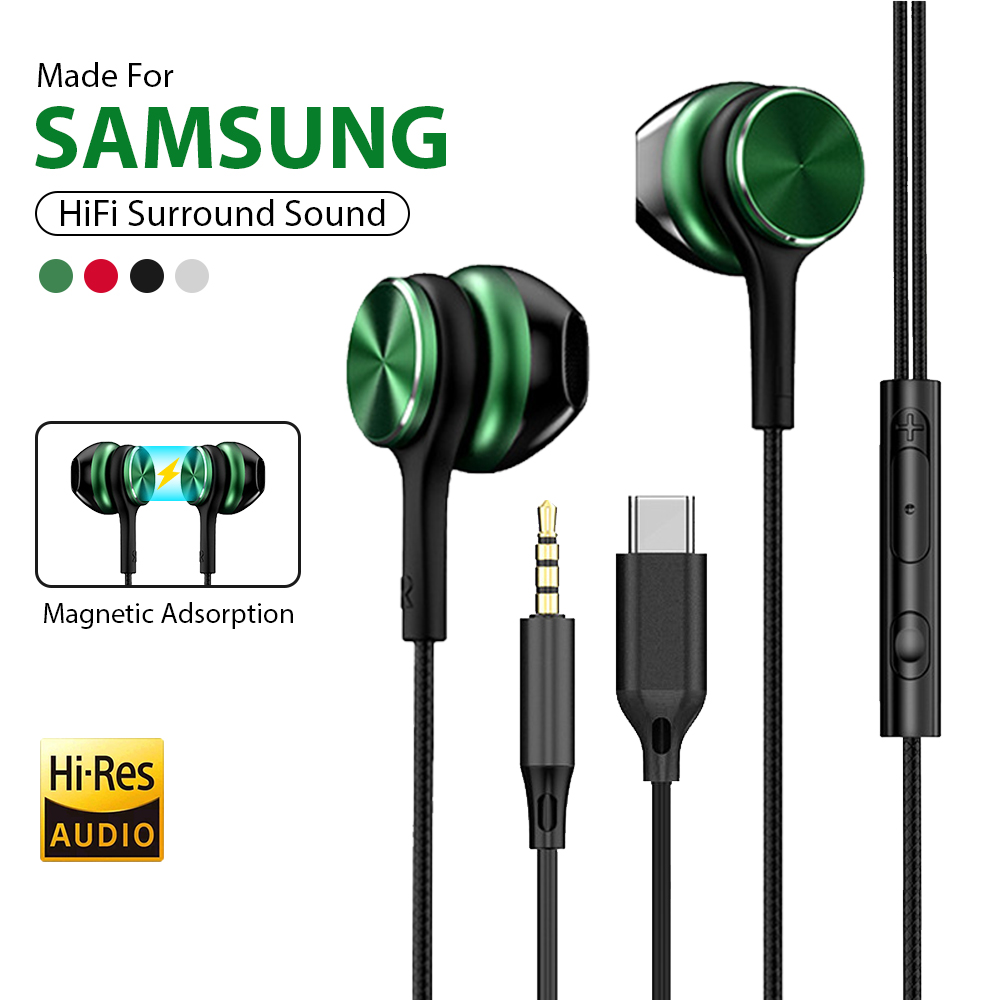 Home Bar Iphone - Type C Wired Headphones HiFi Stereo