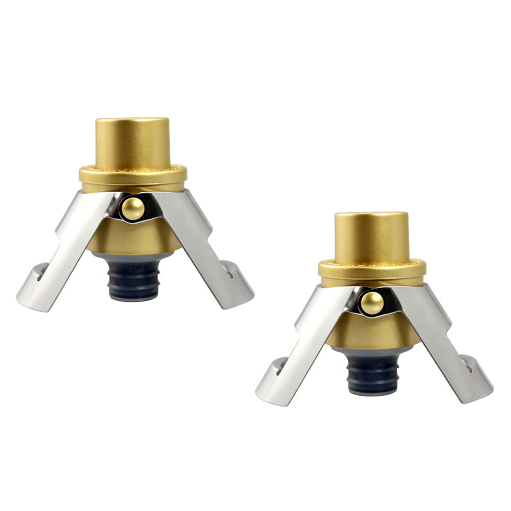 Wine Preservation Pump - 2Pcs Stainless Steel Stopper with Vacuum