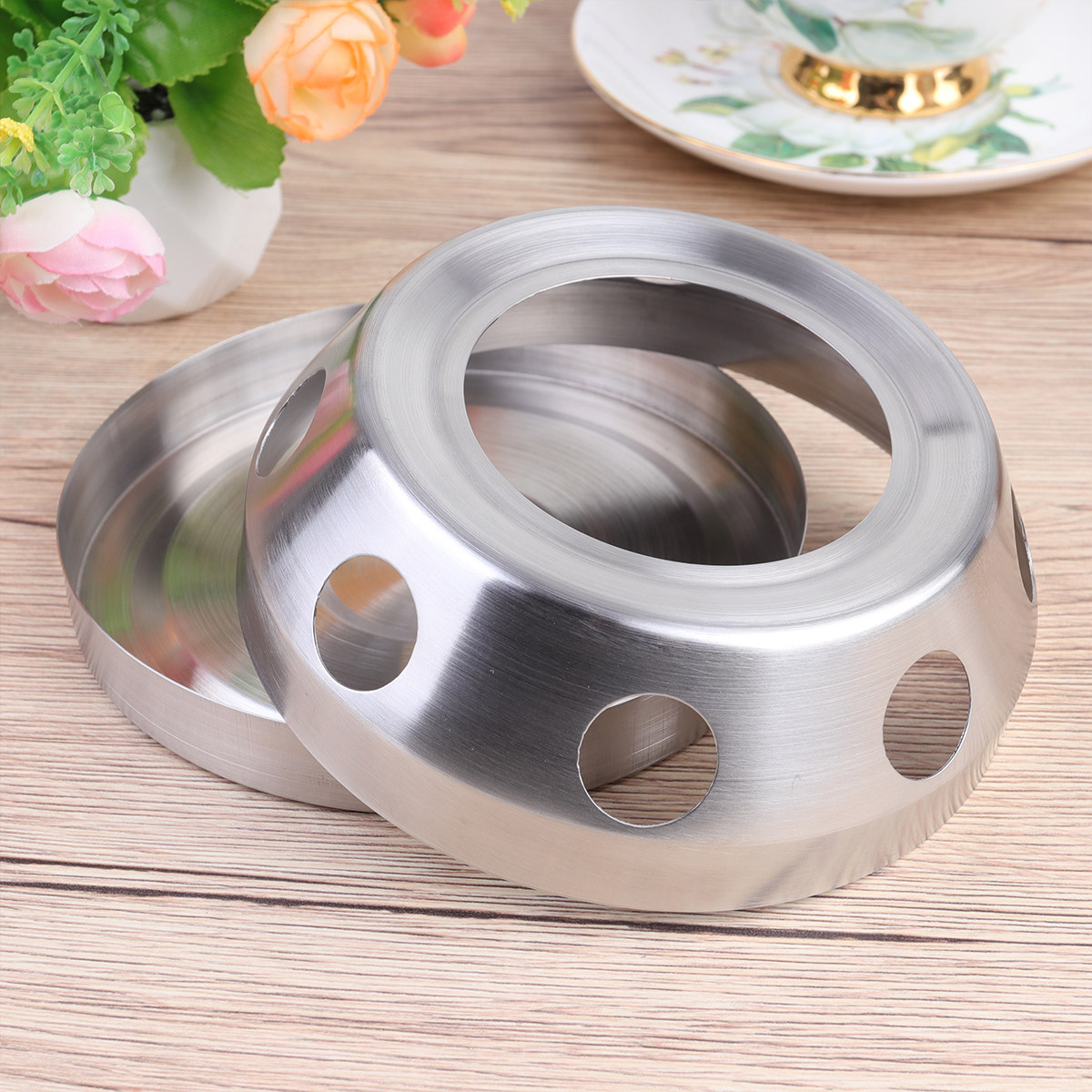 Home Bar And Restaurant - Versatile Stainless Steel Tea Heater Holder