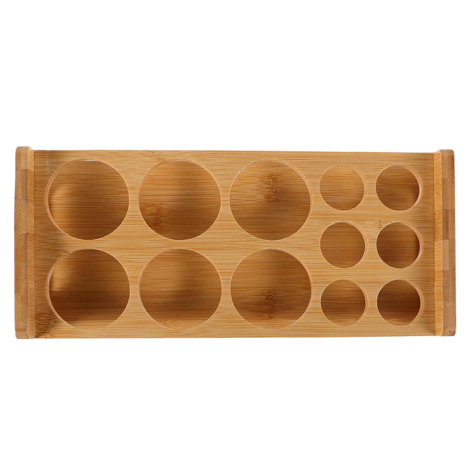Home Bar Stand - Bamboo Shot Glass Holder Premium Wood