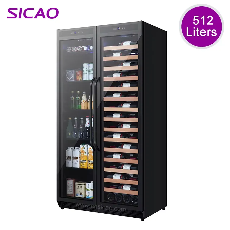 Home Bar And Fridge - Built In Beverage Fridge Double Door