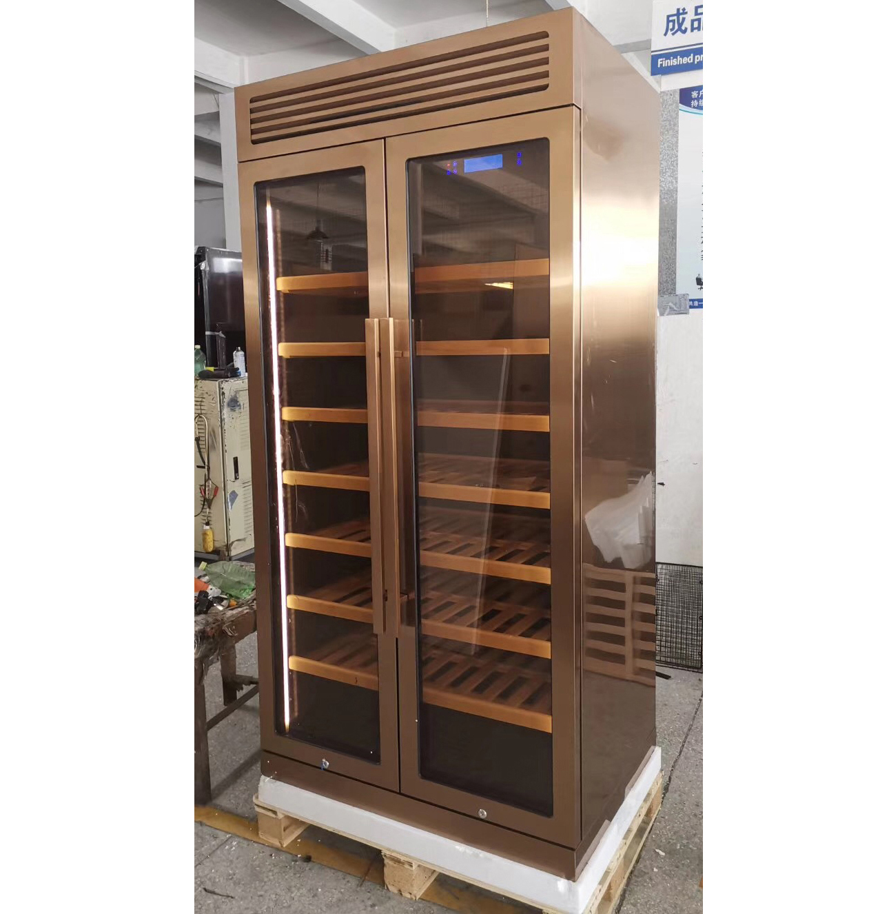 Home Bar And Fridge - Rose Gold Stainless Steel Huge Capacity