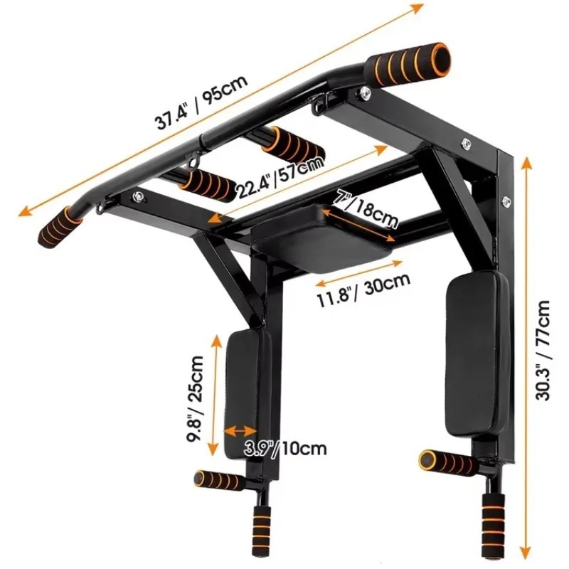 Home Bar And Gym - Wall-Mounted Pull-Up Bar for Indoor Use,
