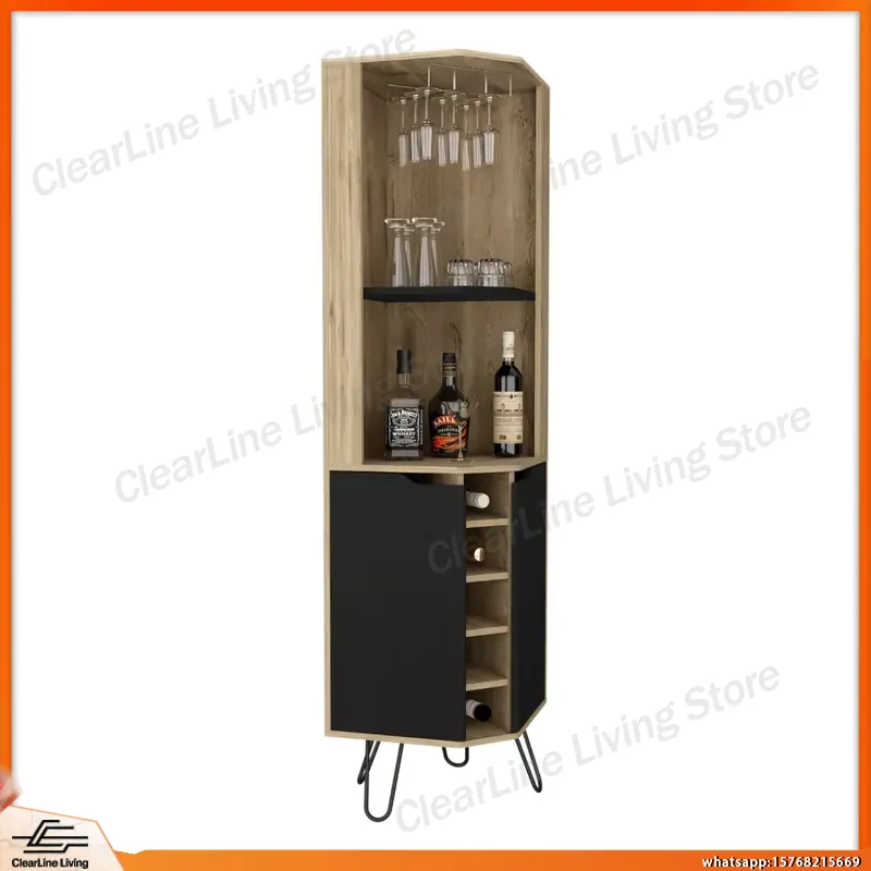 Corner Bar Cabinet with 6 Buil - огляд і ціна Home Bar Shelves