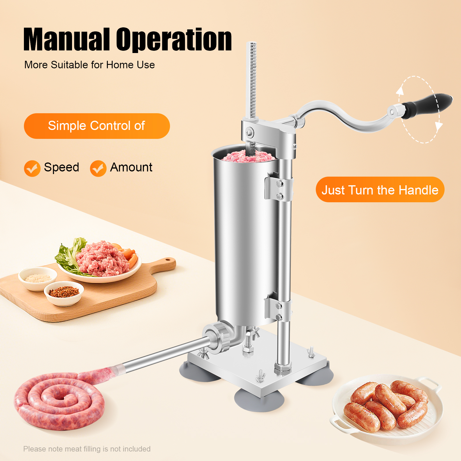 6lb Sausage Stuffer Vertical S - огляд і ціна Home Bar And Restaurant