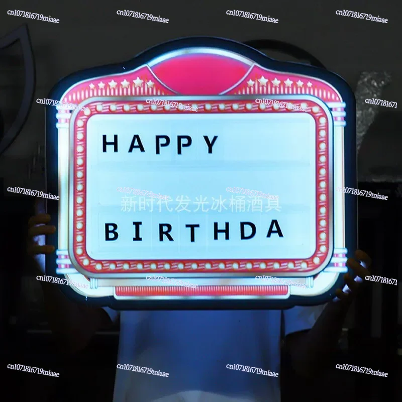 Letter Card Luminous Hand Hold - огляд і ціна Home Bar Word