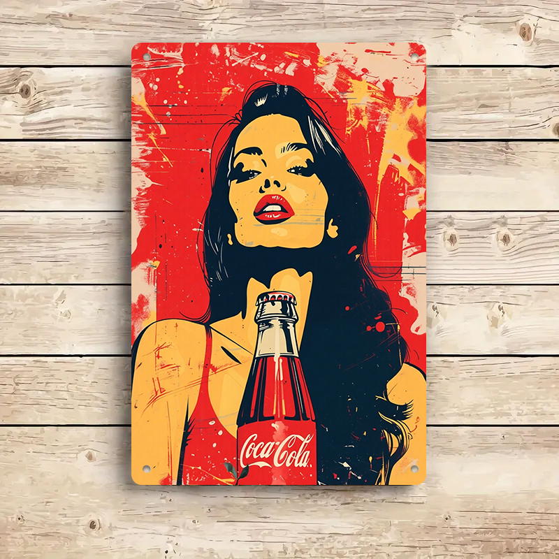 1PC 2D Flat Vintage Coca Cola  - огляд і ціна Home Bar And Coffee