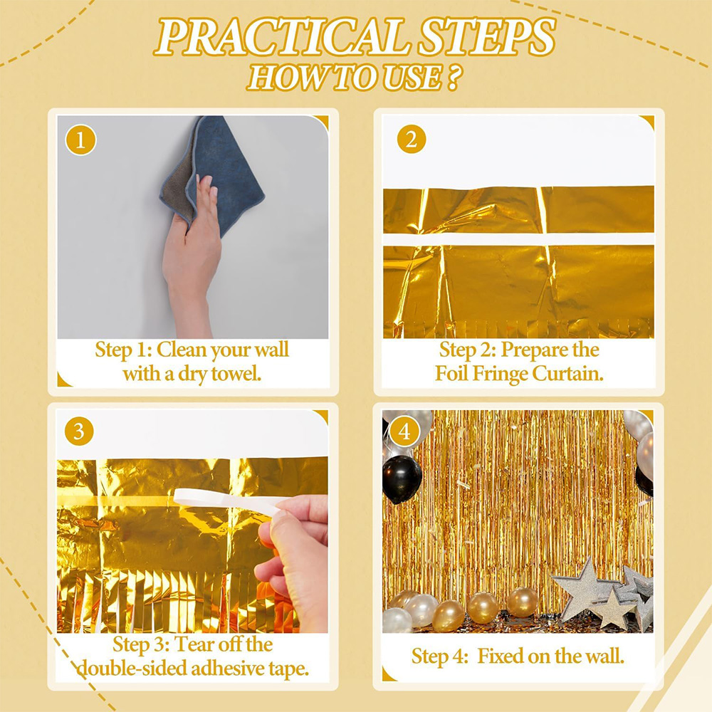 2Pack Gold Metallic Foil Tinse - огляд і ціна Home Bargains