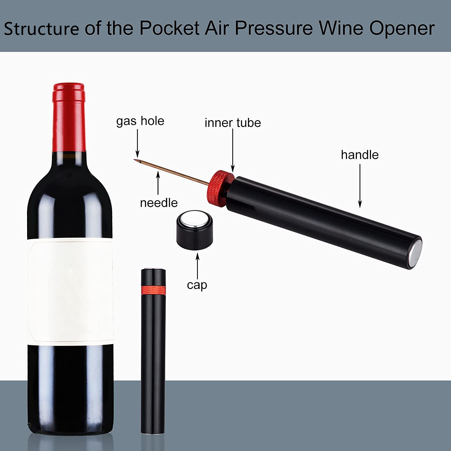 Portable Wine Bottle Opener, A - огляд і ціна Wine Preservation Pump
