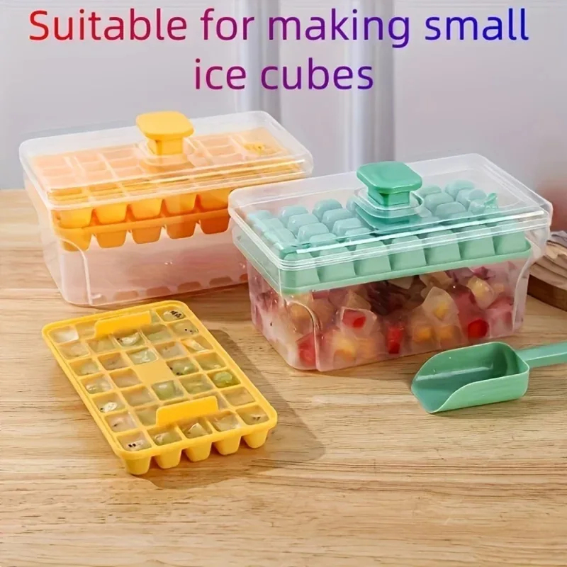 68 Grids Ice Cube Tray with Li - огляд і ціна Ice Mold Sphere