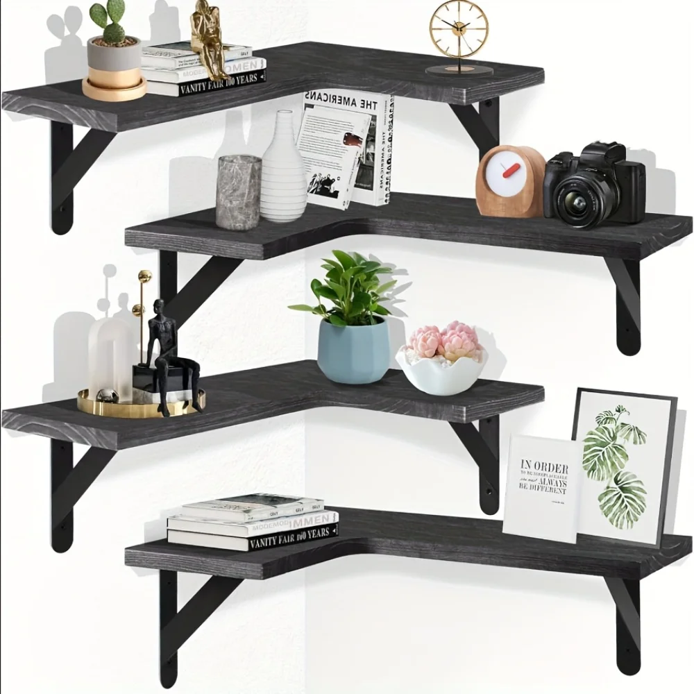 Natural Wood Grain Floating Sh - огляд і ціна Home Bar Shelf