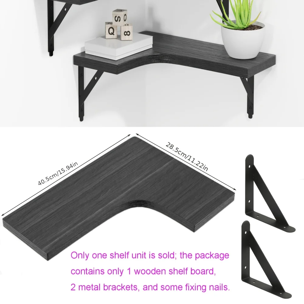 Natural Wood Grain Floating Sh - огляд і ціна Home Bar Shelf