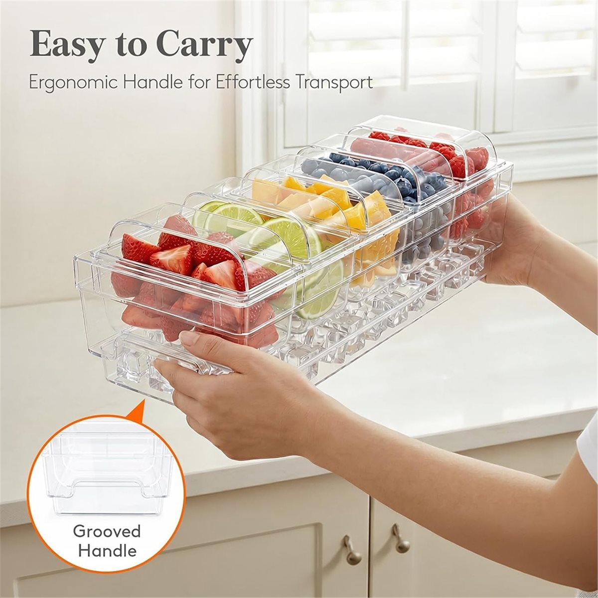 A1846K Chilled Condiment Conta - огляд і ціна Garnish Tray Set