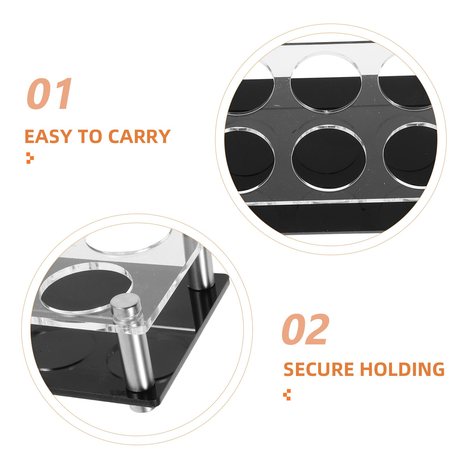 Shot Glass Holder 6 Holes Clea - огляд і ціна Home Bar Stand