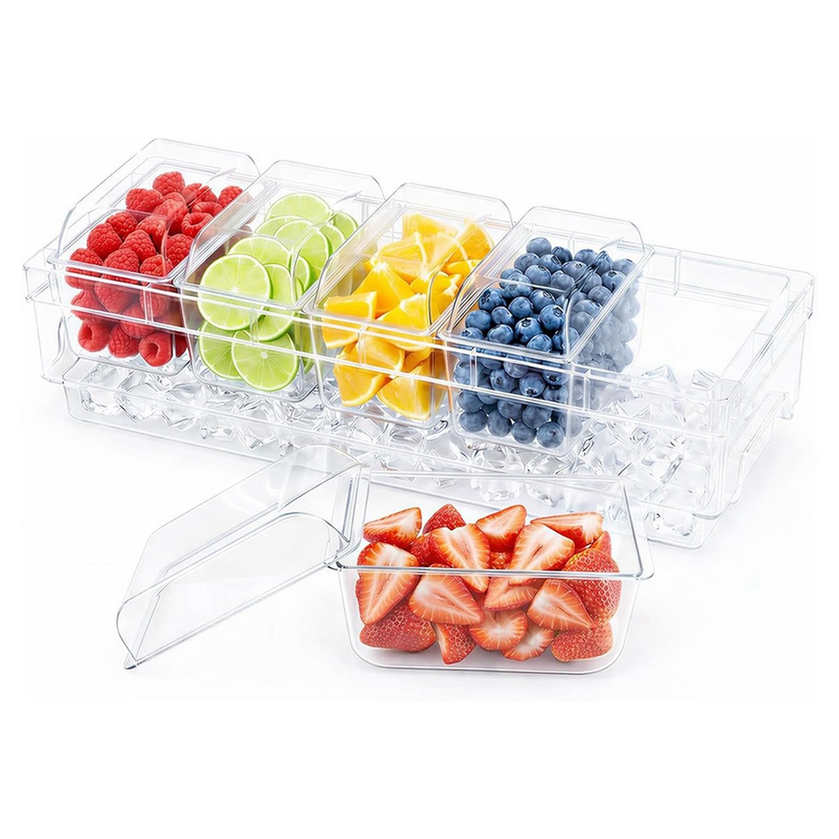 Chilled Condiment Containers,T - огляд і ціна Garnish Tray Set
