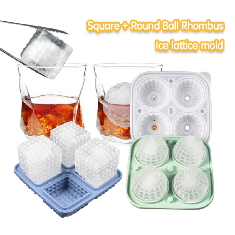 Ice Cube Tray Silicone with Li - огляд і ціна Ice Mold Sphere