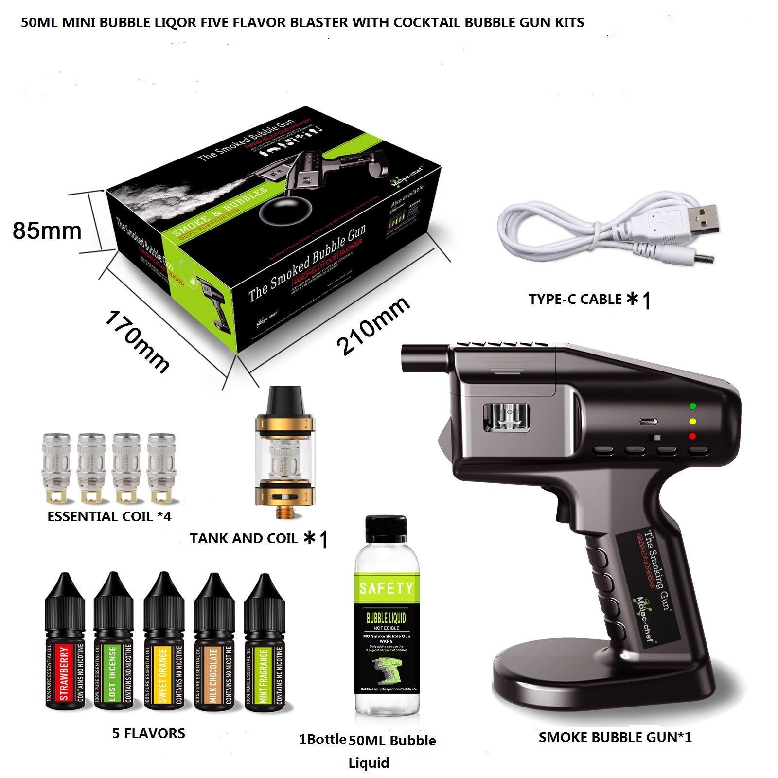 Rechargeable Flavor Blaster Co - огляд і ціна Smoking Gun Kit