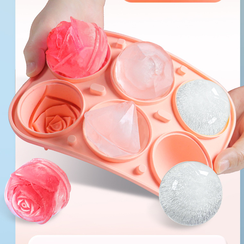 3D Rose Diamond Round Ice Cube - огляд і ціна Ice Mold Sphere