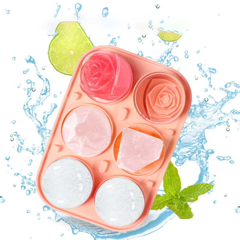 3D Rose Diamond Round Ice Cube - огляд і ціна Ice Mold Sphere