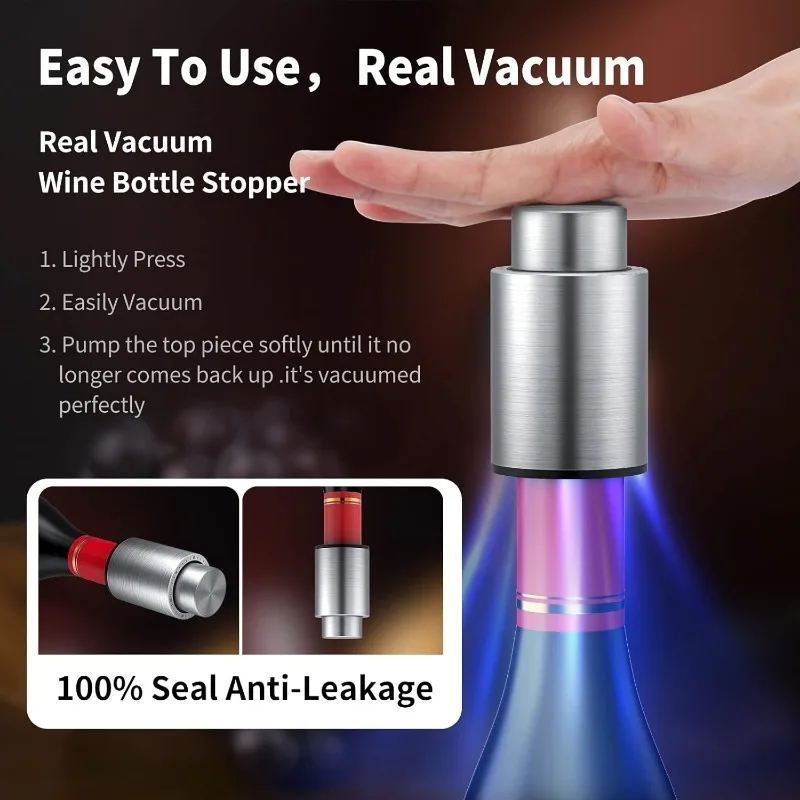 Wine Bottle Stoppers Vacuum Wi - огляд і ціна Wine Preservation Pump