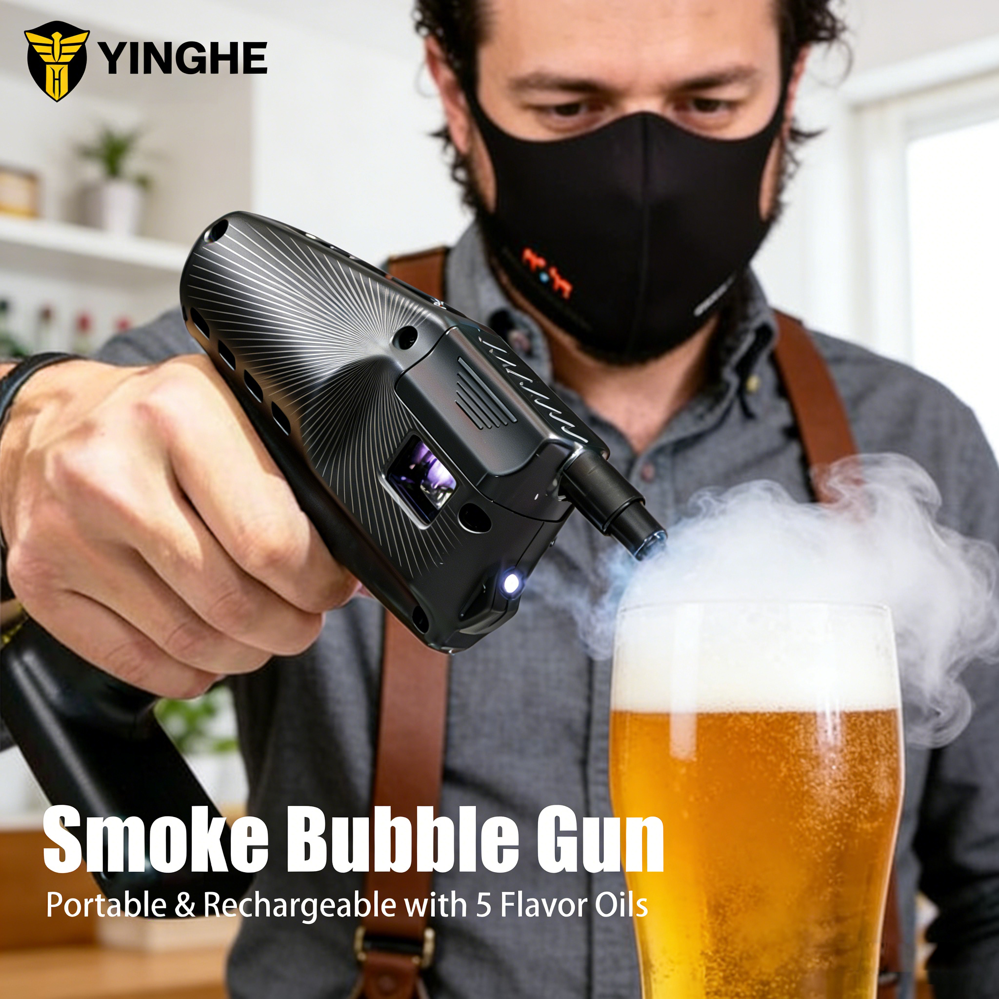 Cocktail Smoke Bubble Gun - US - огляд і ціна Smoking Gun Kit