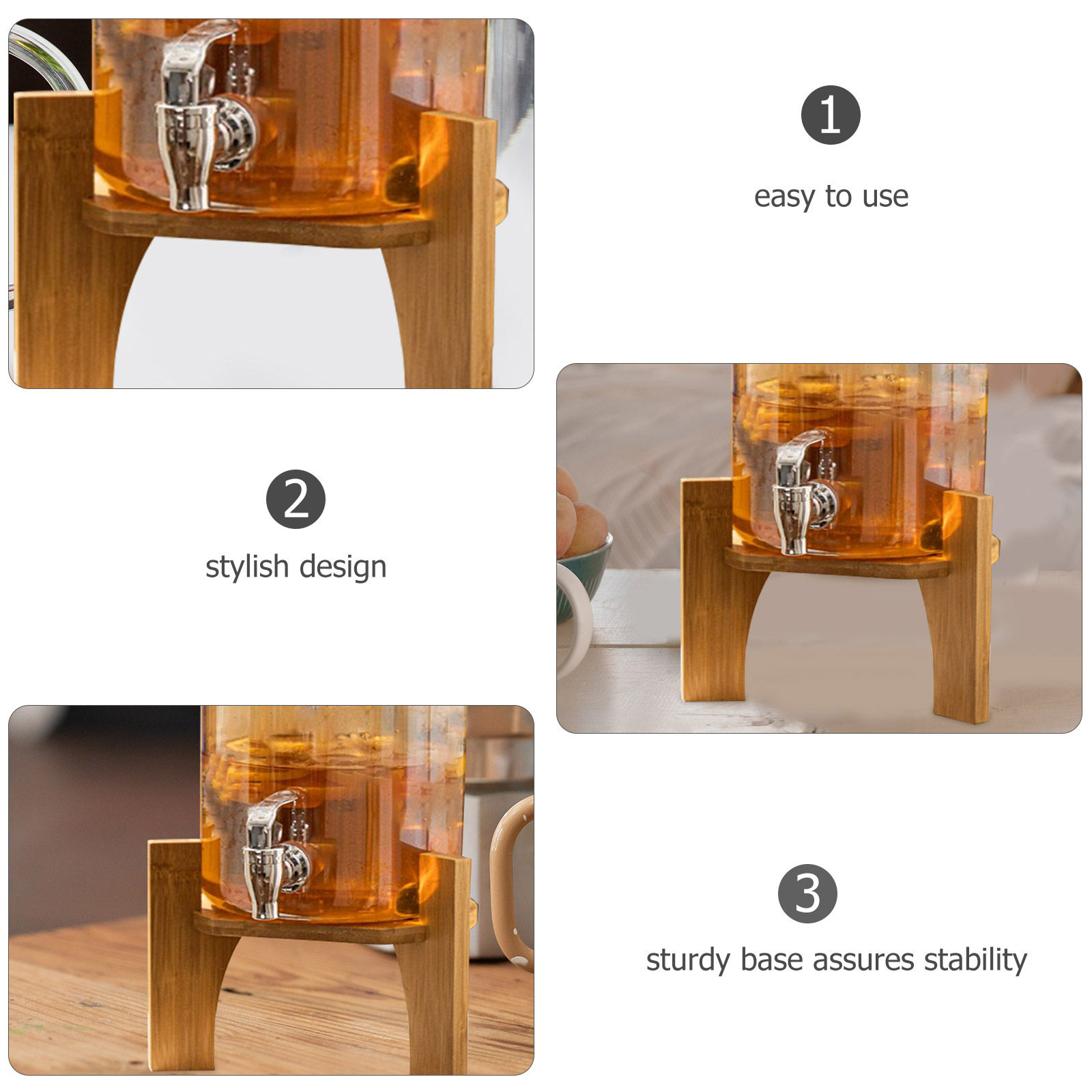 Stylish Wood Beverage Dispense - огляд і ціна Home Bar Shelves