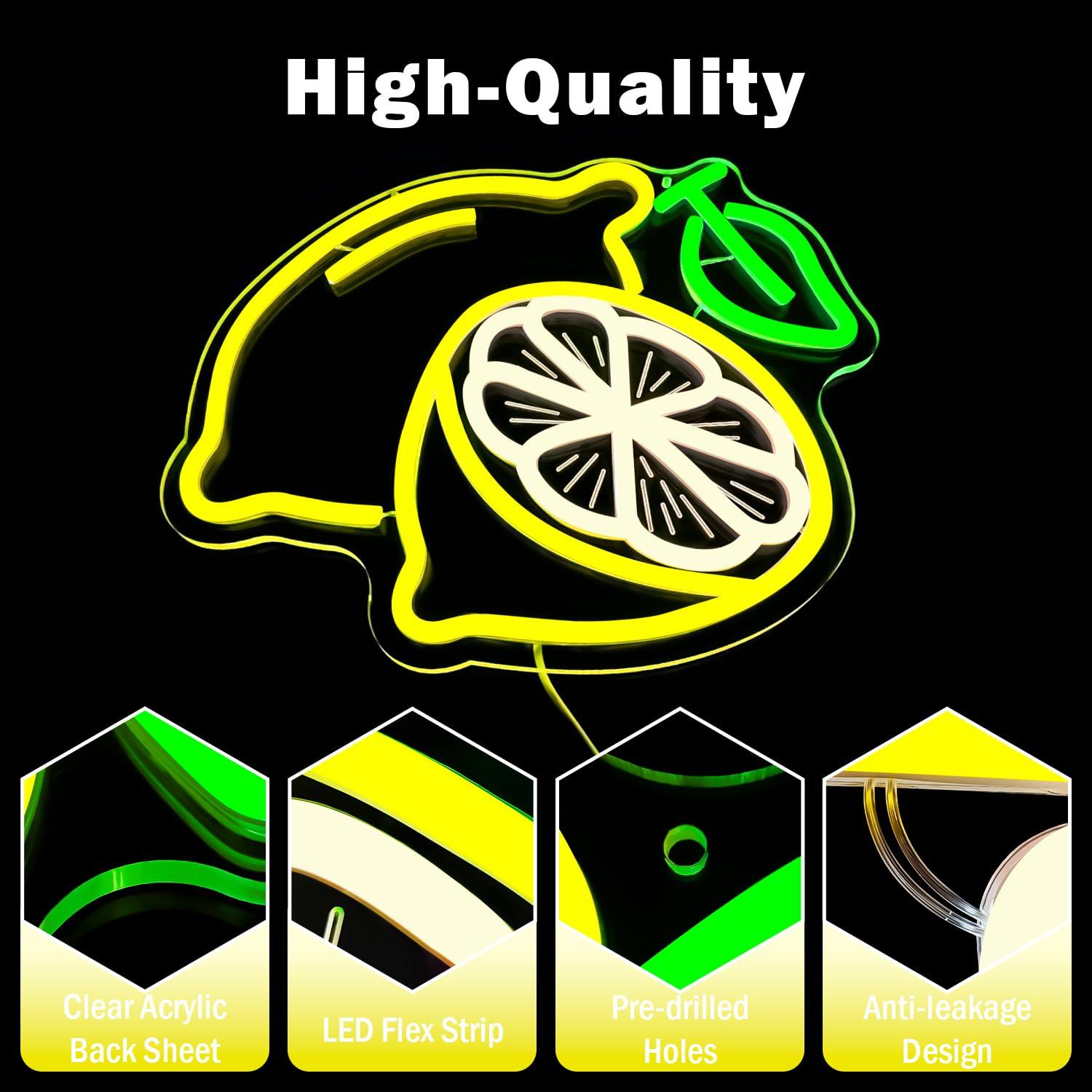 Lemon Neon Sign Dimmable LED L - огляд і ціна Home Bar And Kitchen