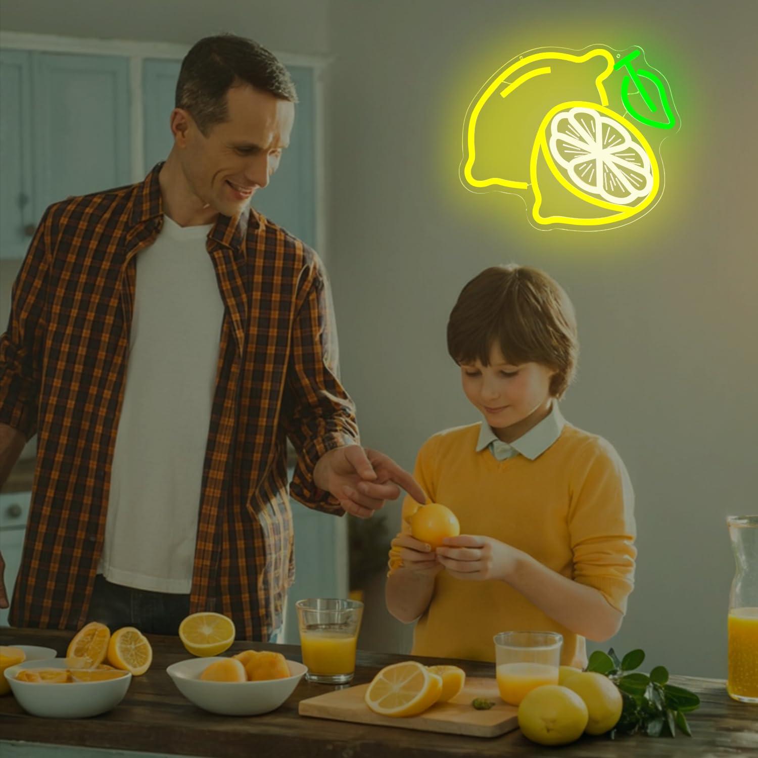Lemon Neon Sign Dimmable LED L - огляд і ціна Home Bar And Kitchen