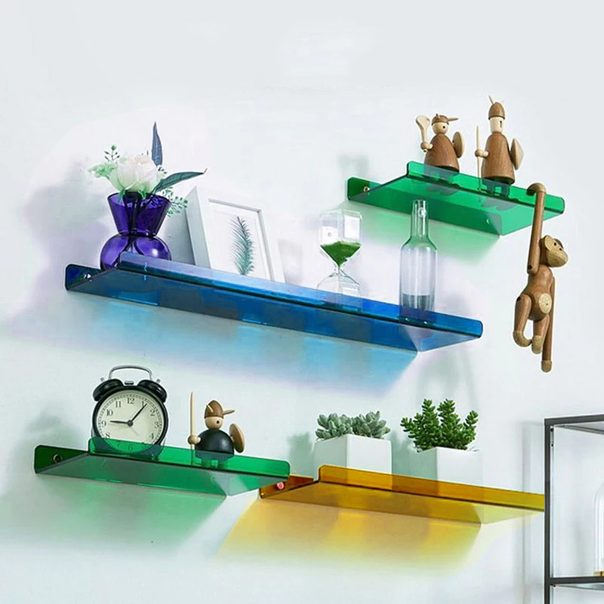 Colorful Acrylic Floating Shel - огляд і ціна Home Bar Shelves
