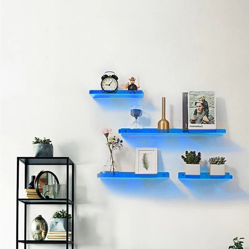 Colorful Acrylic Floating Shel - огляд і ціна Home Bar Shelves