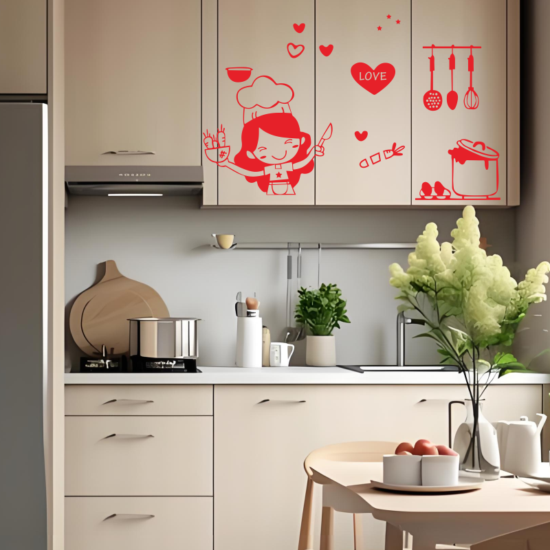 Happy Girl Chef Loves Cooking  - огляд і ціна Home Bar And Fridge