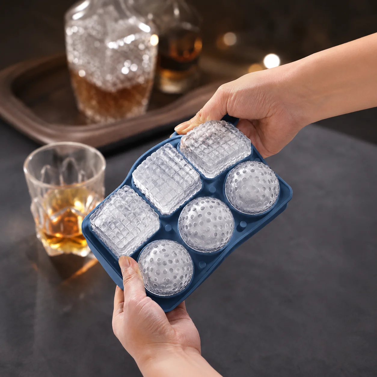 Silicone Whiskey Ice Cube Tray - огляд і ціна Ice Mold Sphere