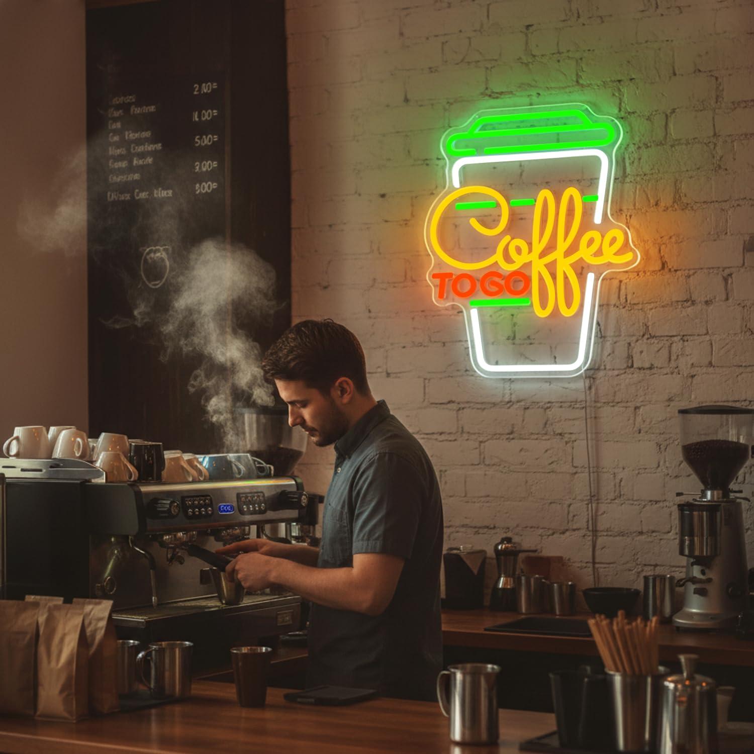 Coffee Neon Sign USB Dimmable  - огляд і ціна Home Bar And Restaurant