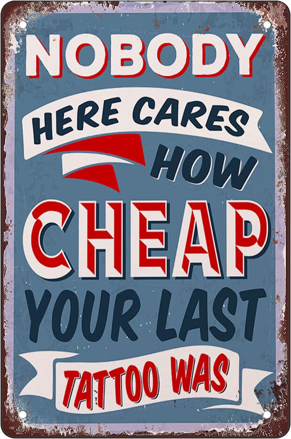 Tin Sign For Tattoo Retro Meta - огляд і ціна Home Bar And Restaurant