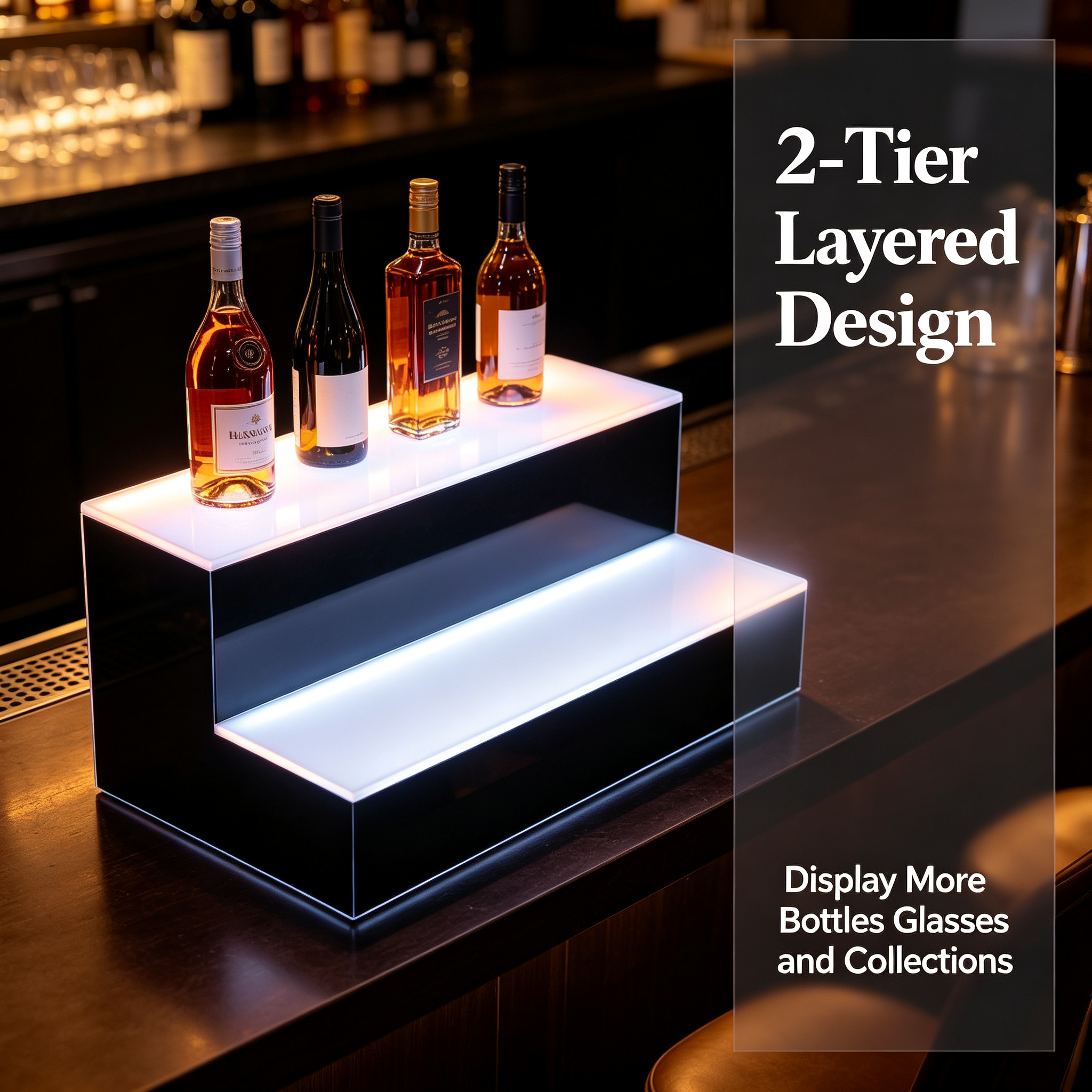 LED Lighted Liquor Bottle Disp - огляд і ціна Home Bargains