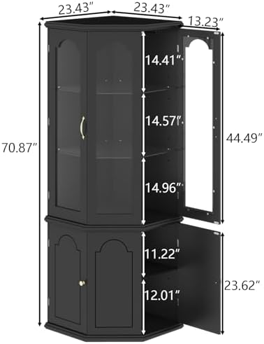 Corner Bar Cabinet w/LED Light - огляд і ціна Home Bar Shelves