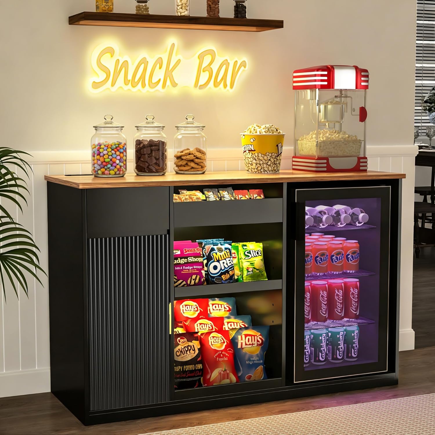Snack Bar Cabinet with Fridge  - огляд і ціна Home Bar And Fridge