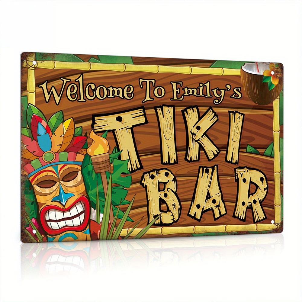 Custom  Decor Tiki Bar Sign, P - огляд і ціна Home Bar And Restaurant