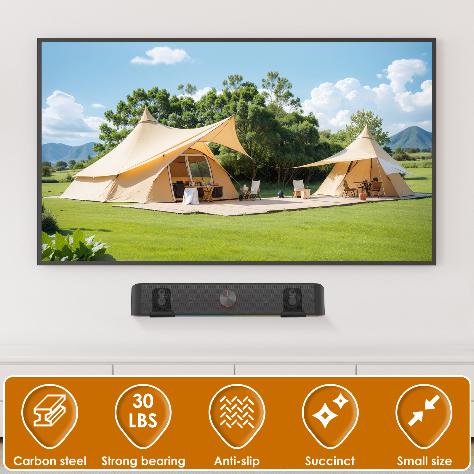 2Pcs Soundbar Speaker Stands W - огляд і ціна Home Bar Stand
