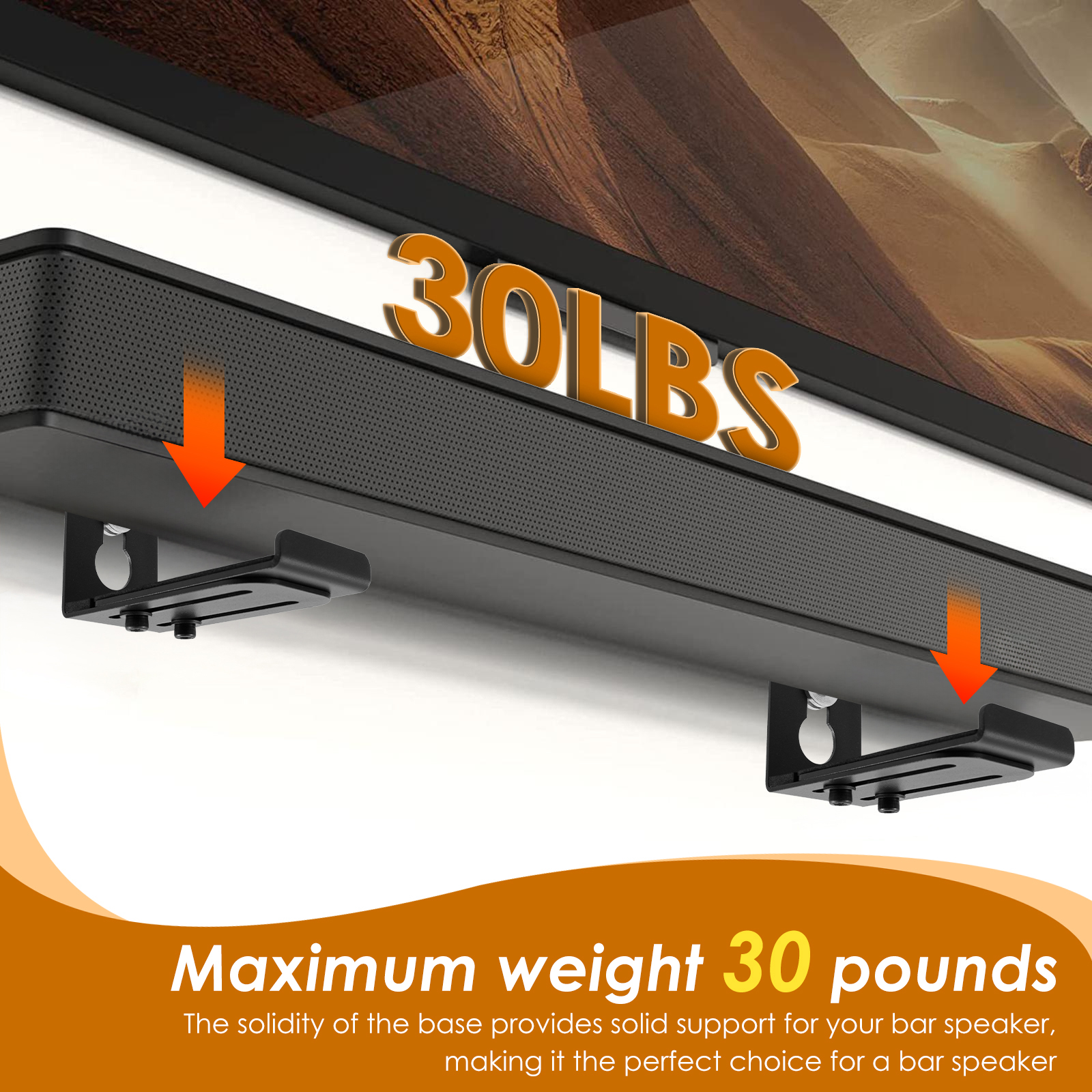 2Pcs Soundbar Speaker Stands W - огляд і ціна Home Bar Stand
