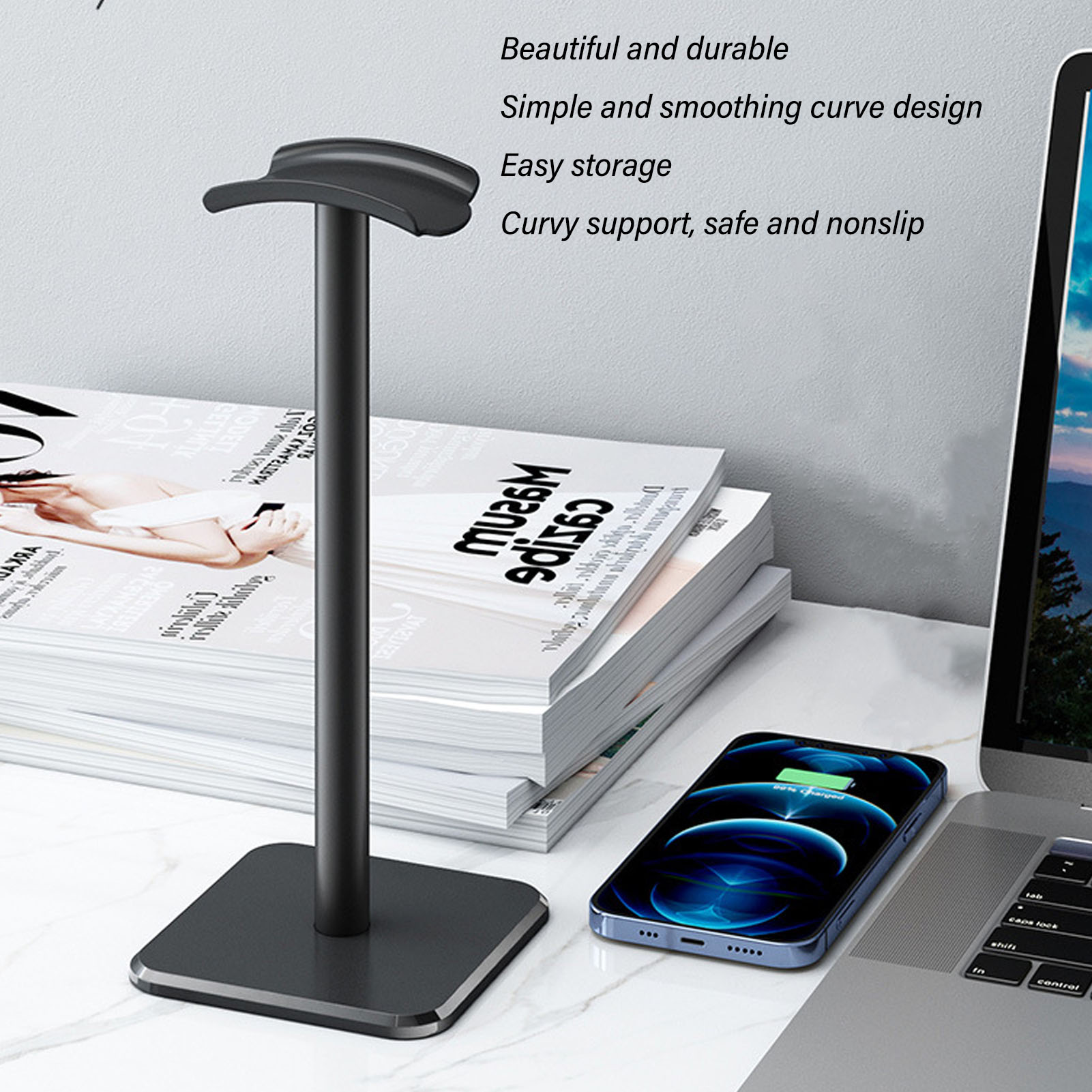 Headphone Stand Rounded Corner - огляд і ціна Home Bar Stand